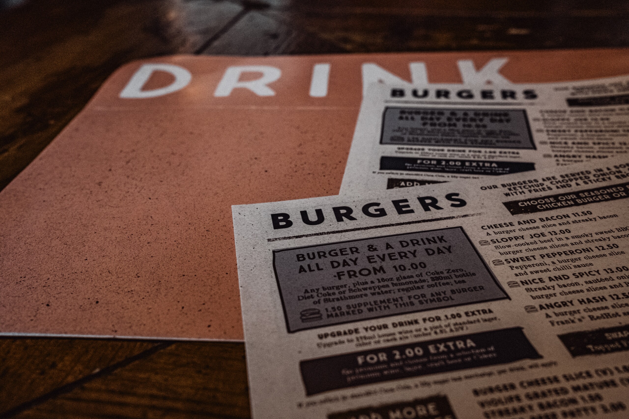 Kreatywne menu dla restauracji
