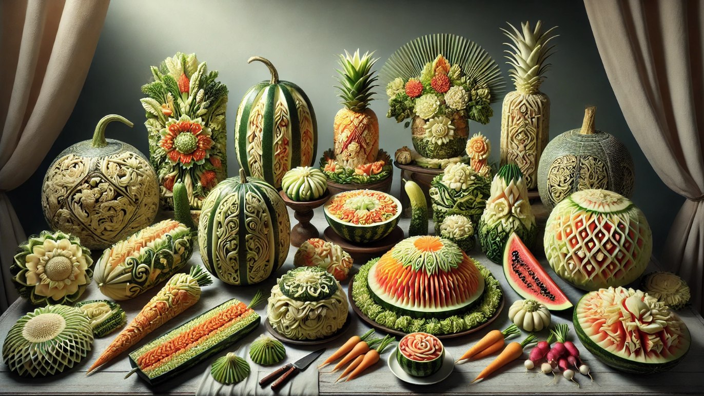 Carving owoce i warzywa