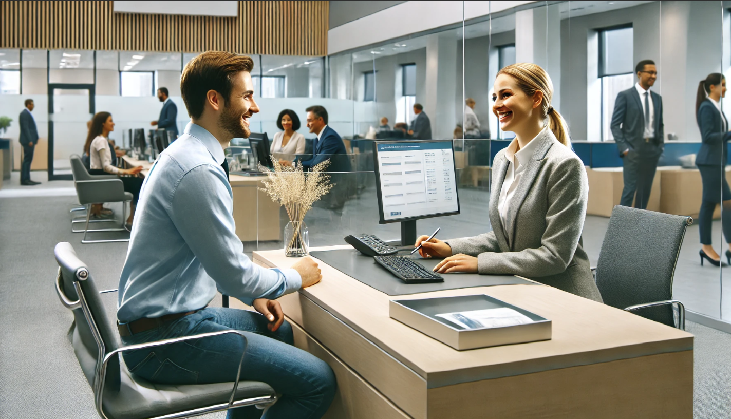 Obsługa klientów w banku